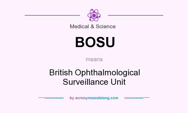 What does BOSU mean? It stands for British Ophthalmological Surveillance Unit