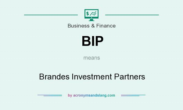 What does BIP mean? It stands for Brandes Investment Partners