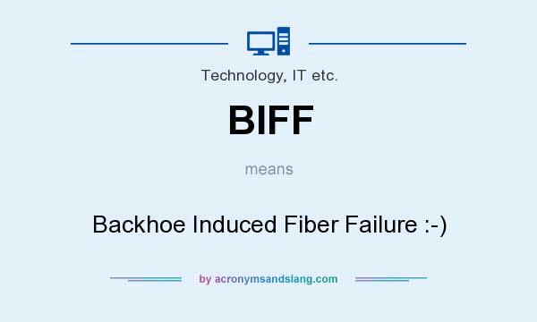 What does BIFF mean? It stands for Backhoe Induced Fiber Failure :-)