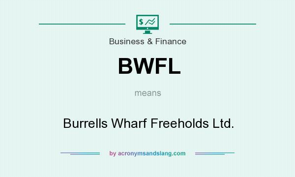 What does BWFL mean? It stands for Burrells Wharf Freeholds Ltd.