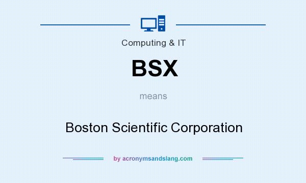 What does BSX mean? It stands for Boston Scientific Corporation