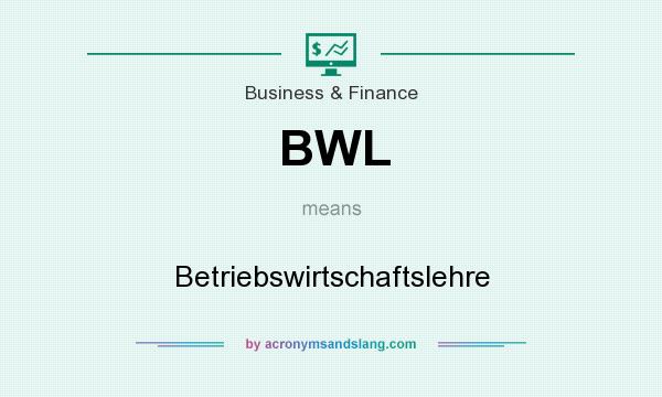 What does BWL mean? It stands for Betriebswirtschaftslehre