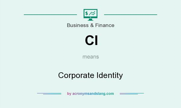 What does CI mean? It stands for Corporate Identity