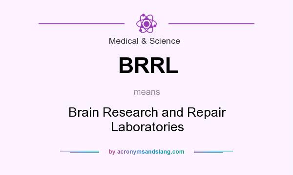 What does BRRL mean? It stands for Brain Research and Repair Laboratories