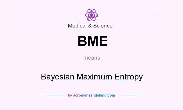 What does BME mean? It stands for Bayesian Maximum Entropy