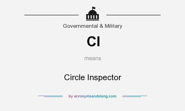 What does CI mean? It stands for Circle Inspector