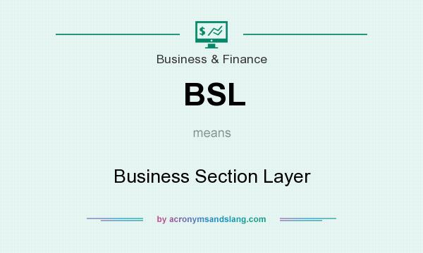 What does BSL mean? It stands for Business Section Layer