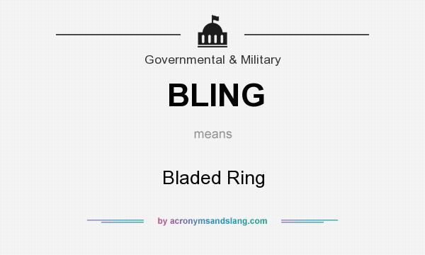 What does BLING mean? It stands for Bladed Ring