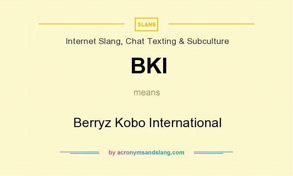 What does BKI mean? It stands for Berryz Kobo International