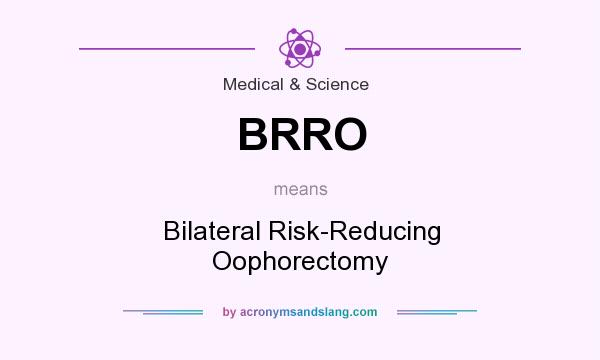 What does BRRO mean? It stands for Bilateral Risk-Reducing Oophorectomy