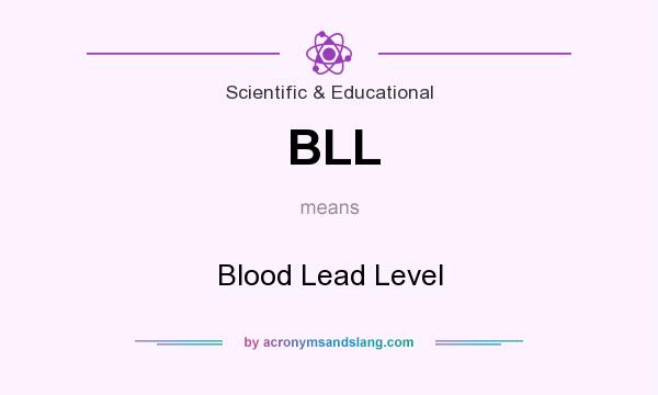 What does BLL mean? It stands for Blood Lead Level