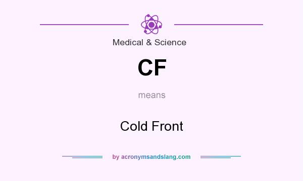 What does CF mean? It stands for Cold Front