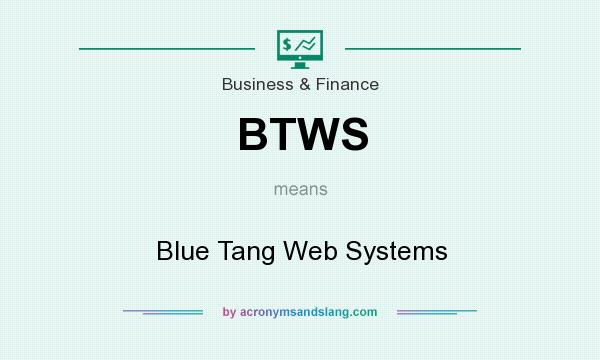 What does BTWS mean? It stands for Blue Tang Web Systems