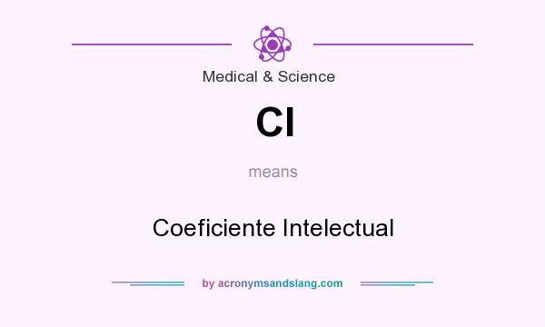 What does CI mean? It stands for Coeficiente Intelectual