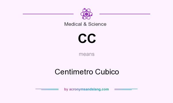 What does CC mean? It stands for Centimetro Cubico