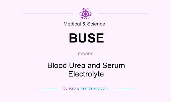 What does BUSE mean? It stands for Blood Urea and Serum Electrolyte