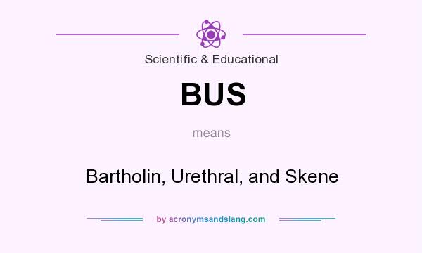 What does BUS mean? It stands for Bartholin, Urethral, and Skene
