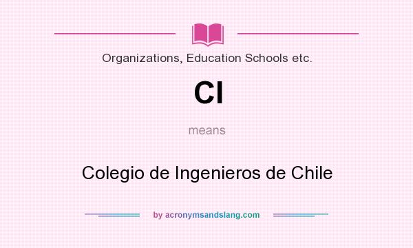 What does CI mean? It stands for Colegio de Ingenieros de Chile