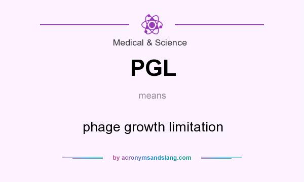 What does PGL mean? It stands for phage growth limitation