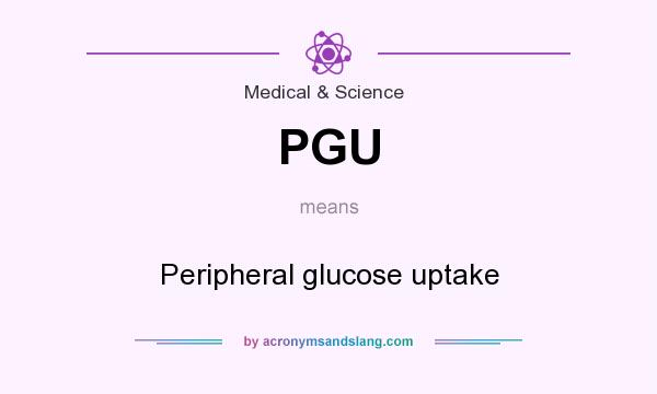 What does PGU mean? It stands for Peripheral glucose uptake