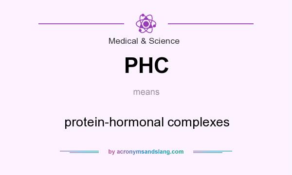 What does PHC mean? It stands for protein-hormonal complexes