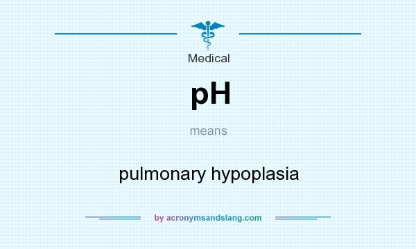 What does pH mean? It stands for pulmonary hypoplasia