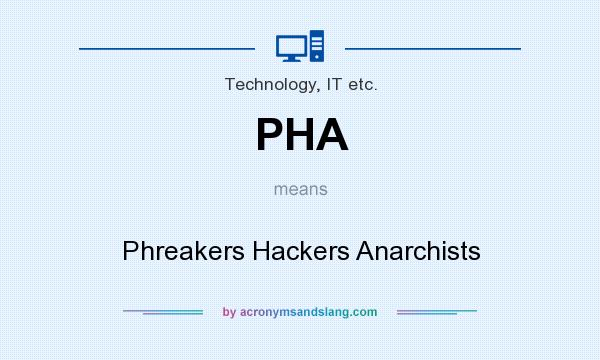 What does PHA mean? It stands for Phreakers Hackers Anarchists