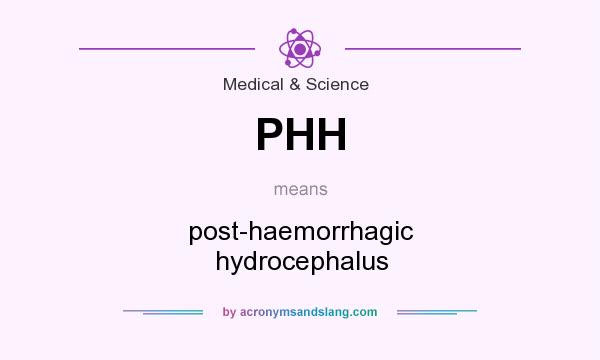What does PHH mean? It stands for post-haemorrhagic hydrocephalus
