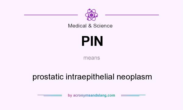 What does PIN mean? It stands for prostatic intraepithelial neoplasm