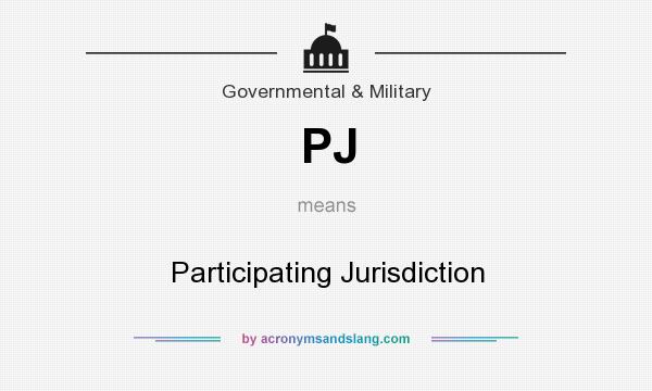 What does PJ mean? It stands for Participating Jurisdiction