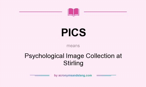 What does PICS mean? It stands for Psychological Image Collection at Stirling