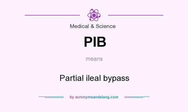 What does PIB mean? It stands for Partial ileal bypass