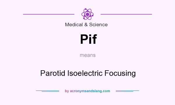 What does Pif mean? It stands for Parotid Isoelectric Focusing