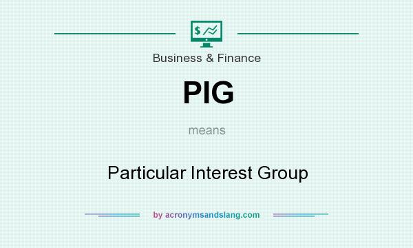 What does PIG mean? It stands for Particular Interest Group