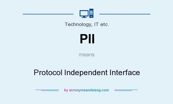 What does PII mean? It stands for Protocol Independent Interface