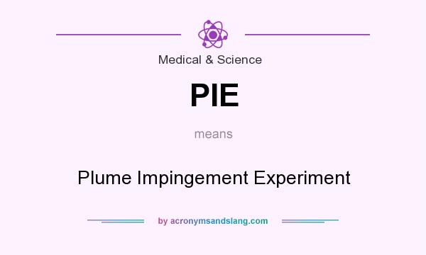 What does PIE mean? It stands for Plume Impingement Experiment