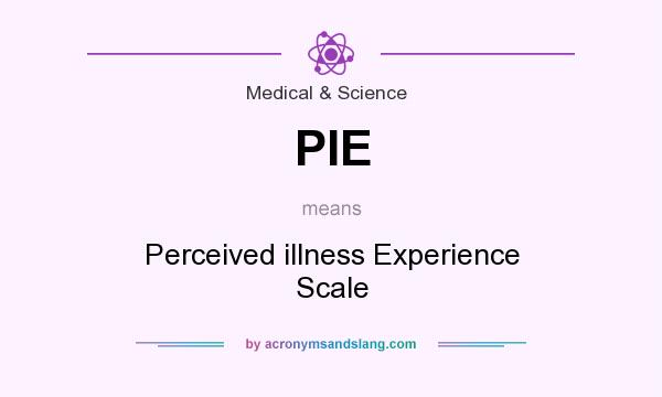 What does PIE mean? It stands for Perceived illness Experience Scale