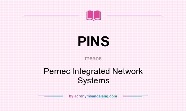What does PINS mean? It stands for Pernec Integrated Network Systems