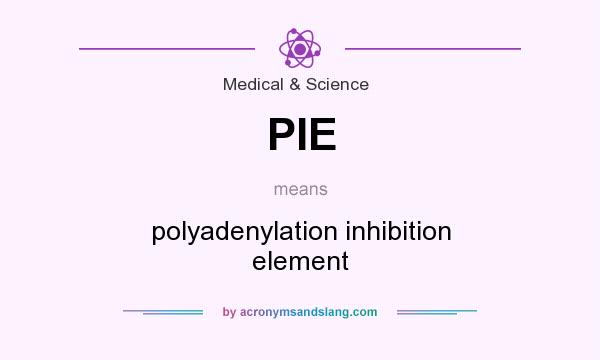 What does PIE mean? It stands for polyadenylation inhibition element