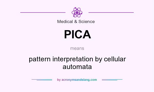 What does PICA mean? It stands for pattern interpretation by cellular automata