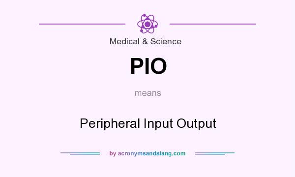 What does PIO mean? It stands for Peripheral Input Output