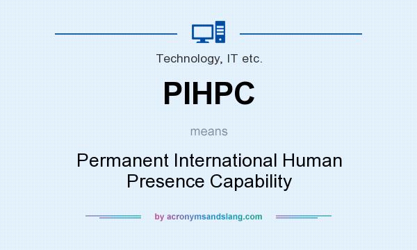 What does PIHPC mean? It stands for Permanent International Human Presence Capability