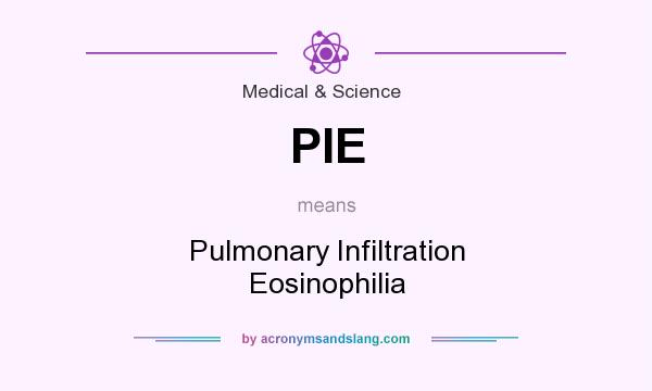 What does PIE mean? It stands for Pulmonary Infiltration Eosinophilia