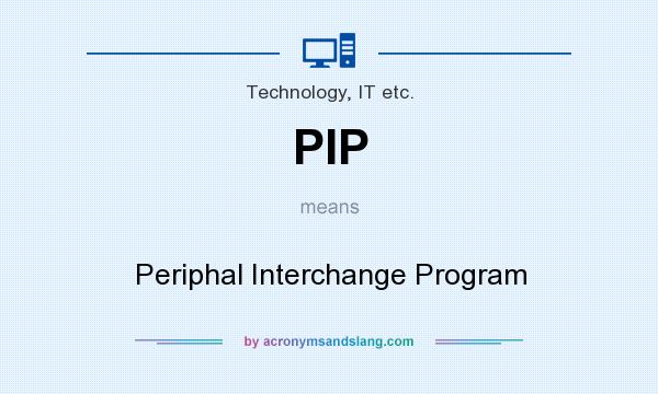 What does PIP mean? It stands for Periphal Interchange Program