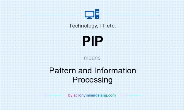 What does PIP mean? It stands for Pattern and Information Processing
