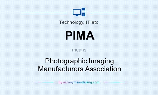 What does PIMA mean? It stands for Photographic Imaging Manufacturers Association