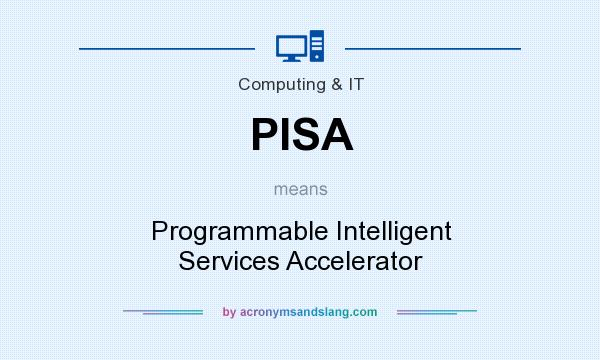 What does PISA mean? It stands for Programmable Intelligent Services Accelerator