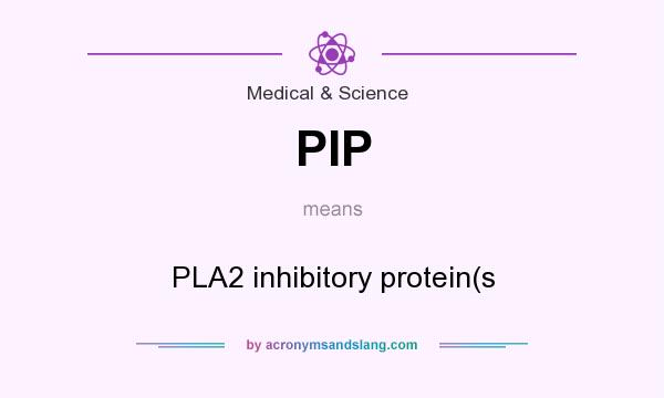What does PIP mean? It stands for PLA2 inhibitory protein(s