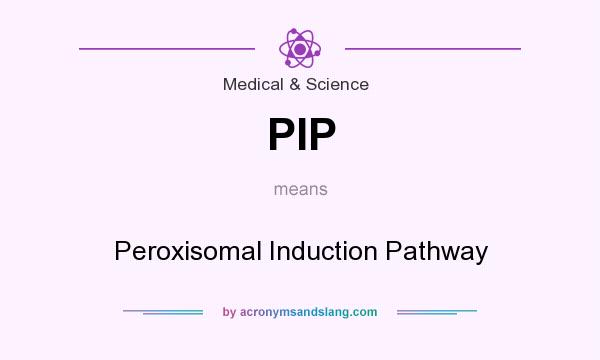 What does PIP mean? It stands for Peroxisomal Induction Pathway