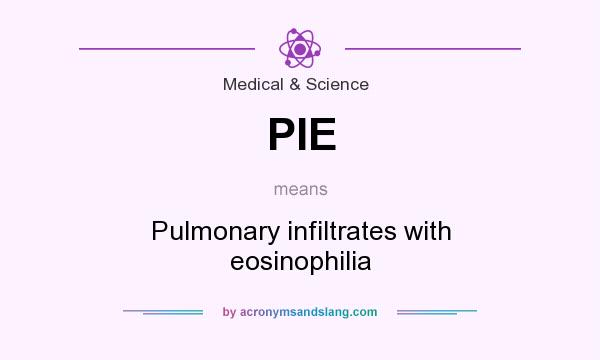What does PIE mean? It stands for Pulmonary infiltrates with eosinophilia